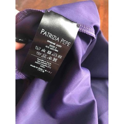 Pre-owned Patrizia Pepe Purple Polyester Top