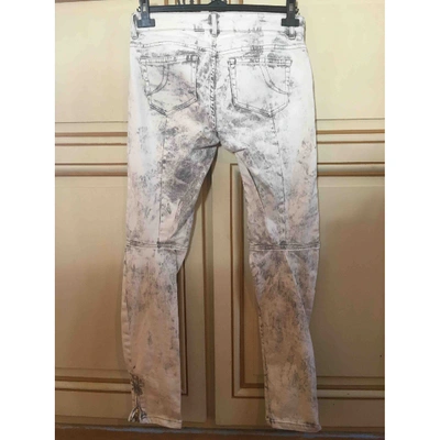 Pre-owned Maje Slim Pants In Beige