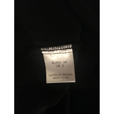 Pre-owned Sass & Bide Silk Mini Dress In Black