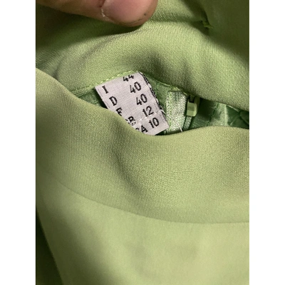 Pre-owned Moschino Skirt Suit In Green