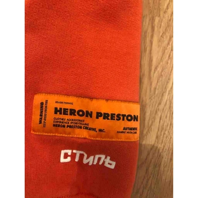 Pre-owned Heron Preston Orange Cotton Knitwear