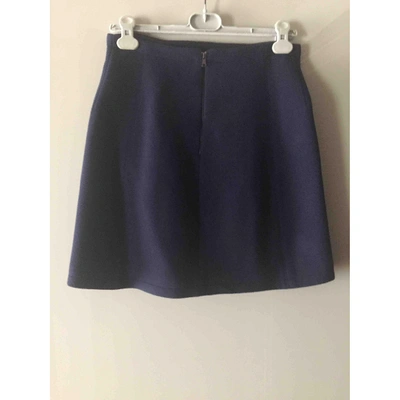 Pre-owned Aquilano Rimondi Blue Wool Skirt