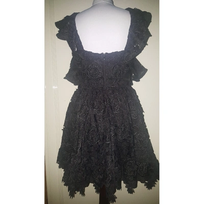Pre-owned Mangano Mini Dress In Black