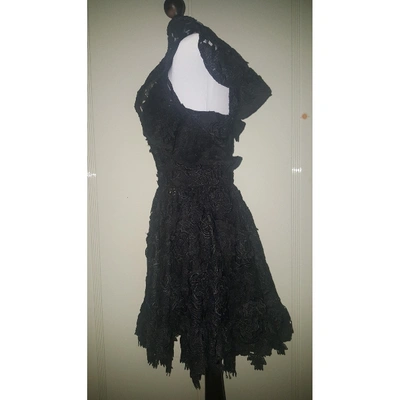 Pre-owned Mangano Mini Dress In Black