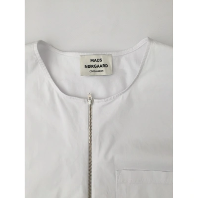 Pre-owned Mads Nørgaard White Cotton Top