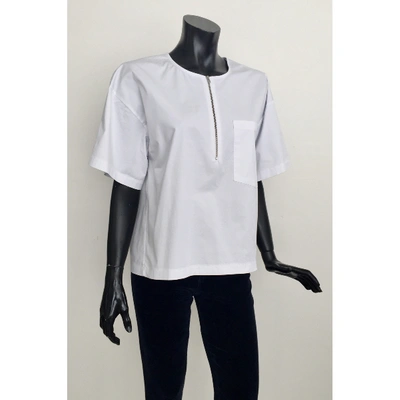 Pre-owned Mads Nørgaard White Cotton Top