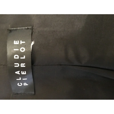 Pre-owned Claudie Pierlot Trench Coat In Black