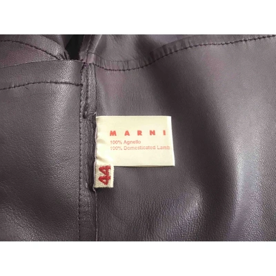 Pre-owned Marni Coat In Purple