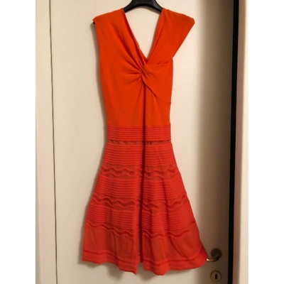 Pre-owned M Missoni Mini Dress In Orange