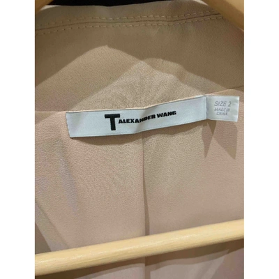 Pre-owned Alexander Wang T Beige Polyester Jacket