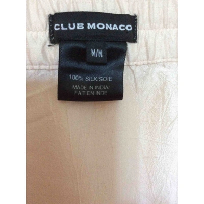 Pre-owned Club Monaco Silk Mini Skirt In Pink