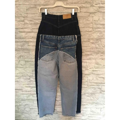Pre-owned Natasha Zinko Blue Cotton - Elasthane Jeans