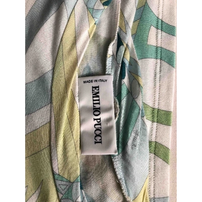 Pre-owned Emilio Pucci Green Viscose Top