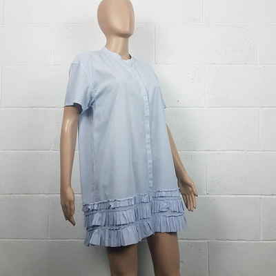 Pre-owned Dkny Turquoise Cotton Dress