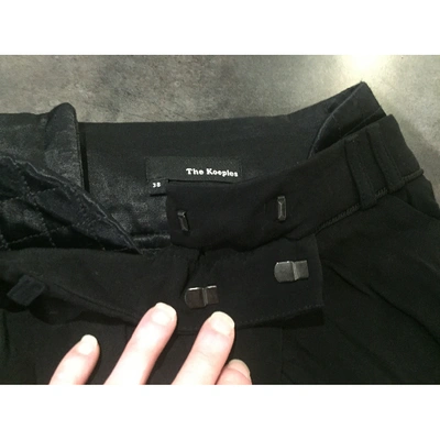 Pre-owned The Kooples Mini Skirt In Black