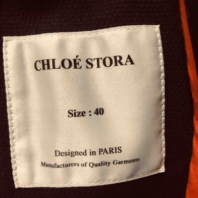 Pre-owned Chloé Stora Blue Cotton Jacket