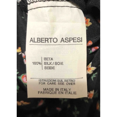 Pre-owned Aspesi Black Silk Dress