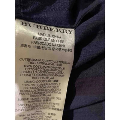 Pre-owned Burberry Jacket In Navy