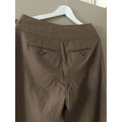 Pre-owned Jason Wu Wool Straight Pants In Beige