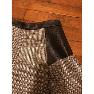 Pre-owned Karl Mini Skirt In Grey