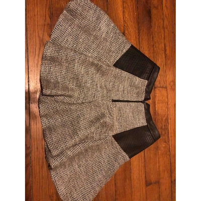 Pre-owned Karl Mini Skirt In Grey