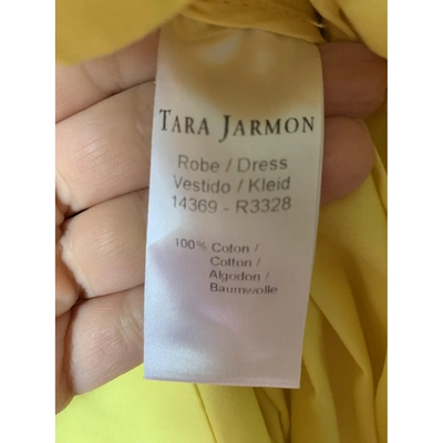 Pre-owned Tara Jarmon Mid-length Dress In Yellow