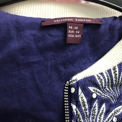 Pre-owned Princesse Tam Tam Biker Jacket In Purple