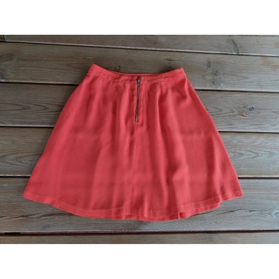 Pre-owned American Vintage Mini Skirt In Orange