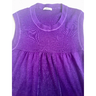 Pre-owned Prada Silk Top In Purple