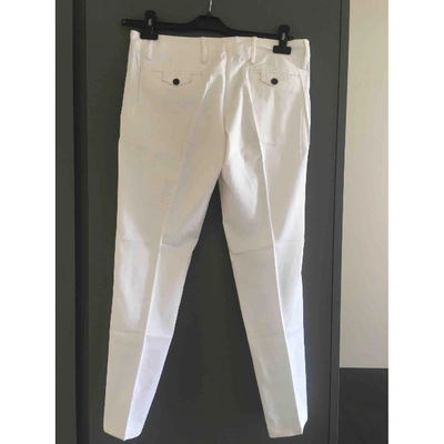 Pre-owned Mauro Grifoni Trousers In White