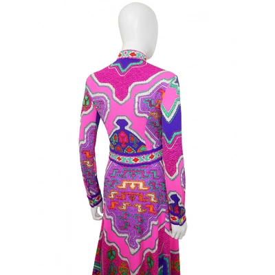 Pre-owned Leonard Pink Silk Dress