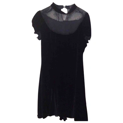 Pre-owned Blumarine Velvet Dress In Black