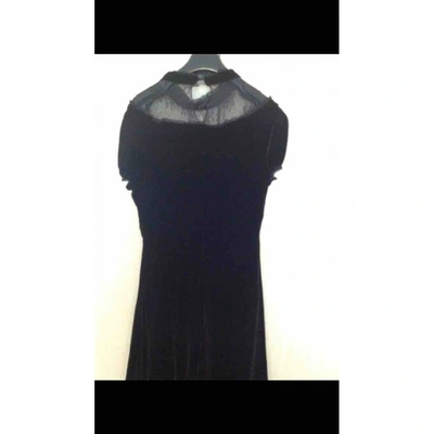 Pre-owned Blumarine Velvet Dress In Black