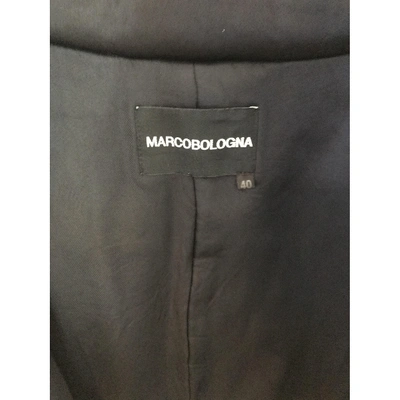 Pre-owned Marco Bologna Puffer In Black