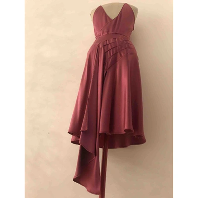 Pre-owned Marc Jacobs Silk Mid-length Dress In Pink