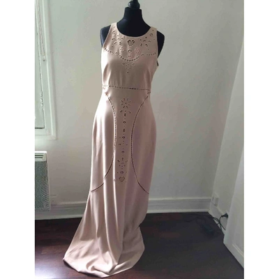 Pre-owned Moschino Cheap And Chic Maxi Dress In Beige