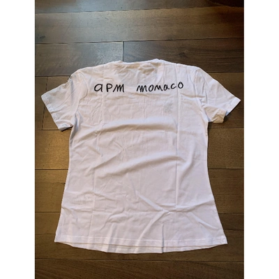Pre-owned Apm Monaco White Cotton Top