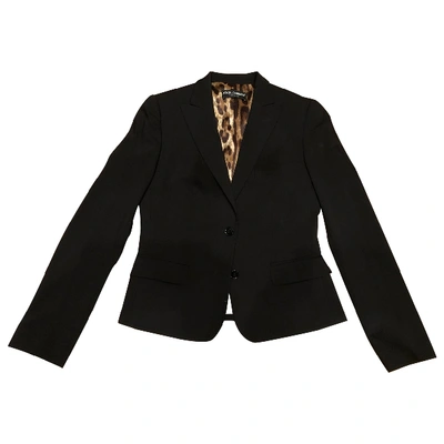 Pre-owned Dolce & Gabbana Wool Blazer In Black