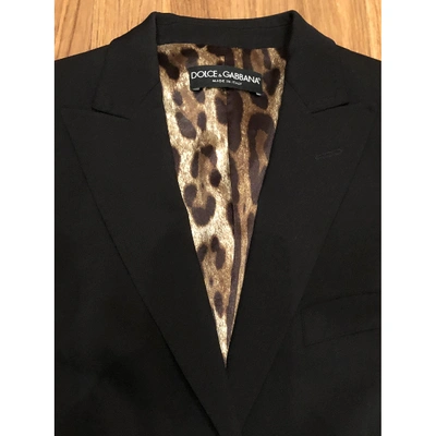 Pre-owned Dolce & Gabbana Wool Blazer In Black