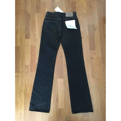 Pre-owned Calvin Klein Blue Cotton Jeans