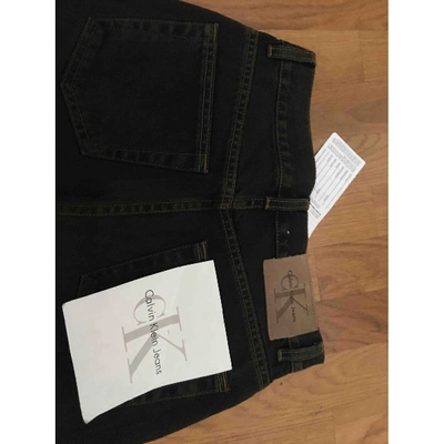 Pre-owned Calvin Klein Blue Cotton Jeans