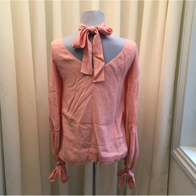 Pre-owned Rosetta Getty Pink  Top