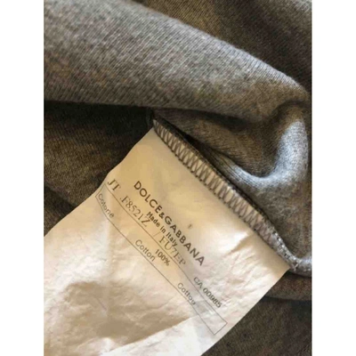 Pre-owned Dolce & Gabbana Grey Cotton  Top
