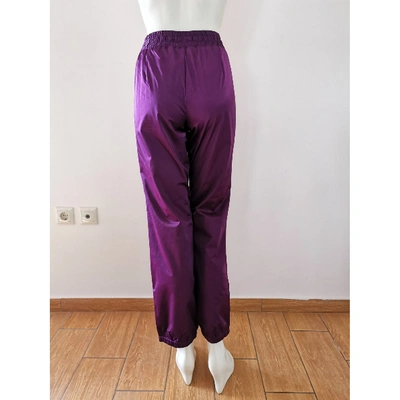 Pre-owned Hummel Trousers In Purple