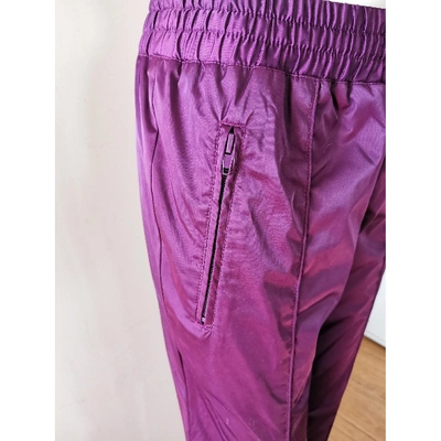 Pre-owned Hummel Trousers In Purple