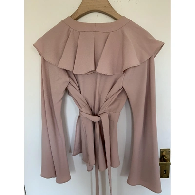 Pre-owned Co Pink Polyester Top