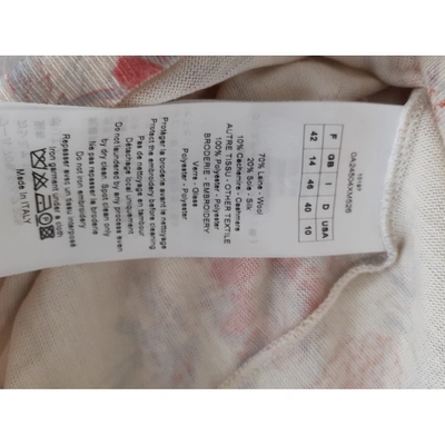 Pre-owned Dior Wool Vest In Ecru