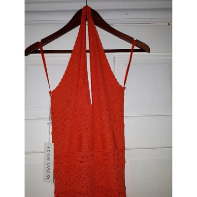 Pre-owned Ronny Kobo Orange Wool Dress