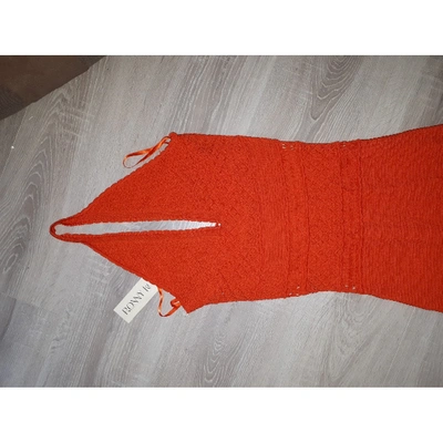 Pre-owned Ronny Kobo Orange Wool Dress