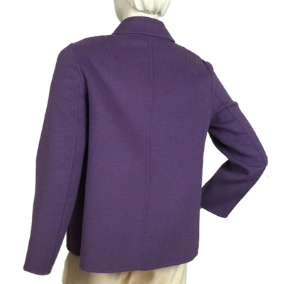 Pre-owned Max Mara Purple Wool Jacket